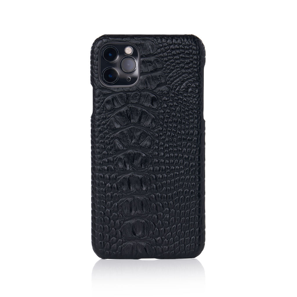Black Faux Crocodile iPhone Case Chic Geeks Black Faux Crocodile iPhone Case Chic Geeks