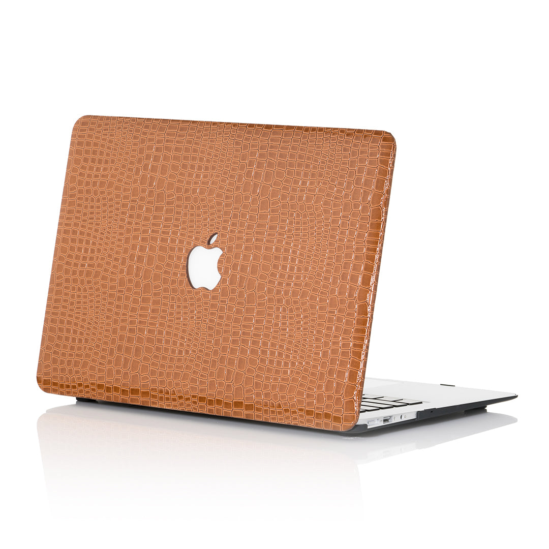 Brown Faux Crocodile MacBook Case – Chic Geeks