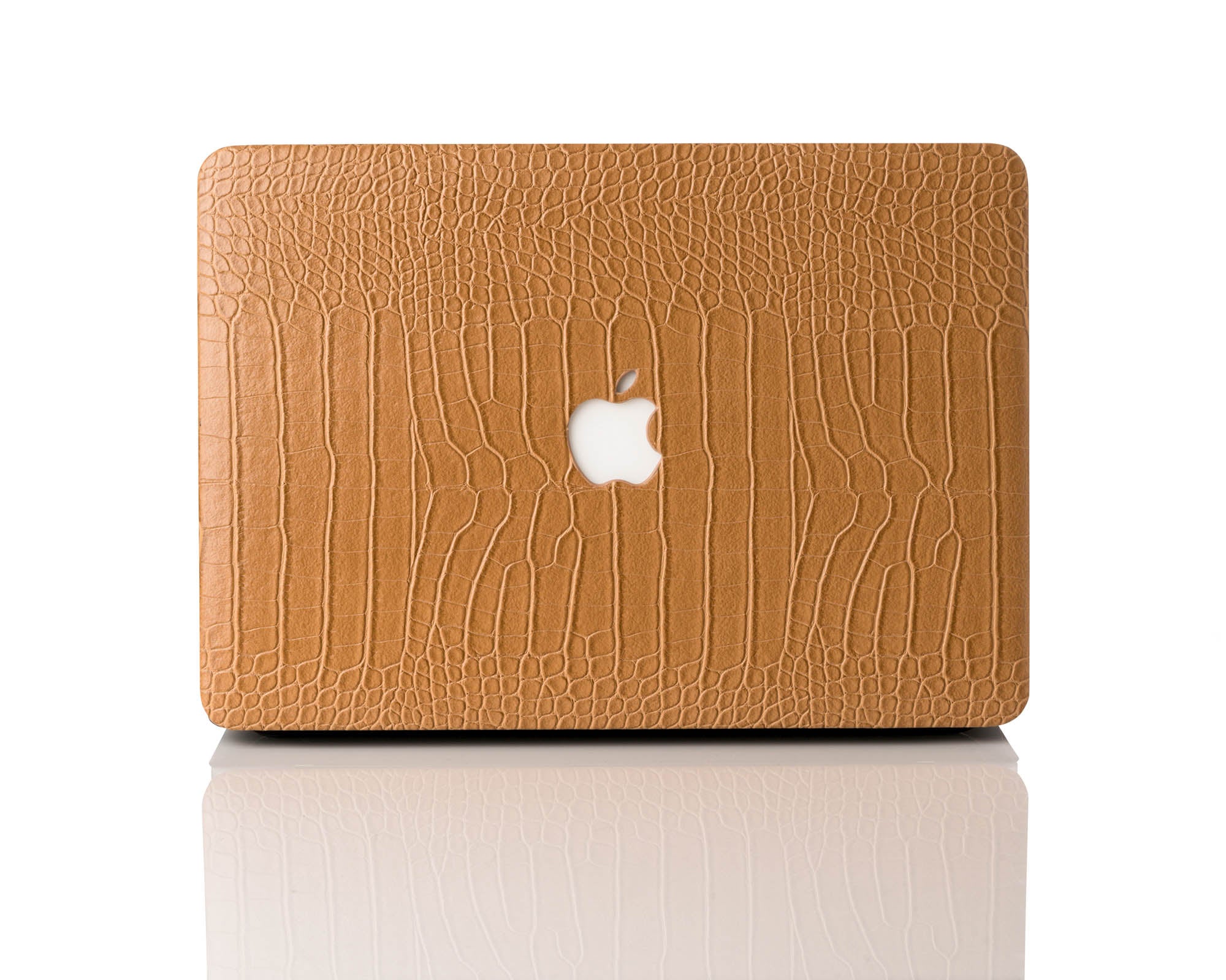 Butterscotch Faux Crocodile MacBook Case
