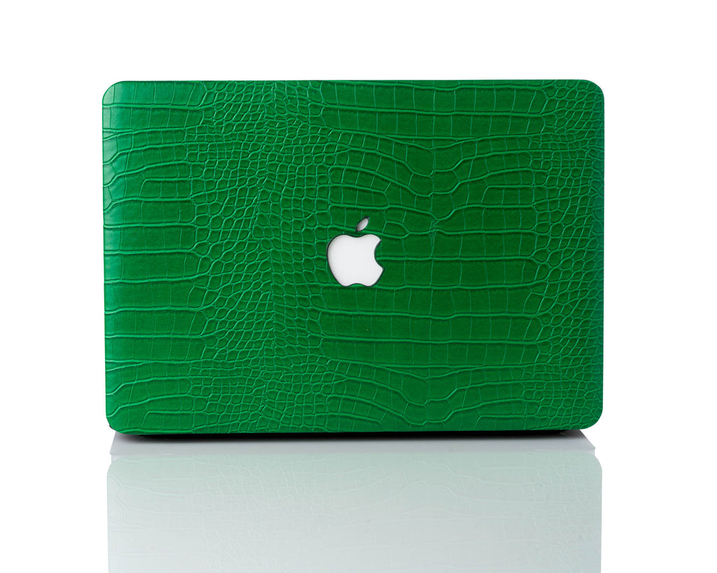 Chic Geeks Faux Crocodile iPad Case - Emerald