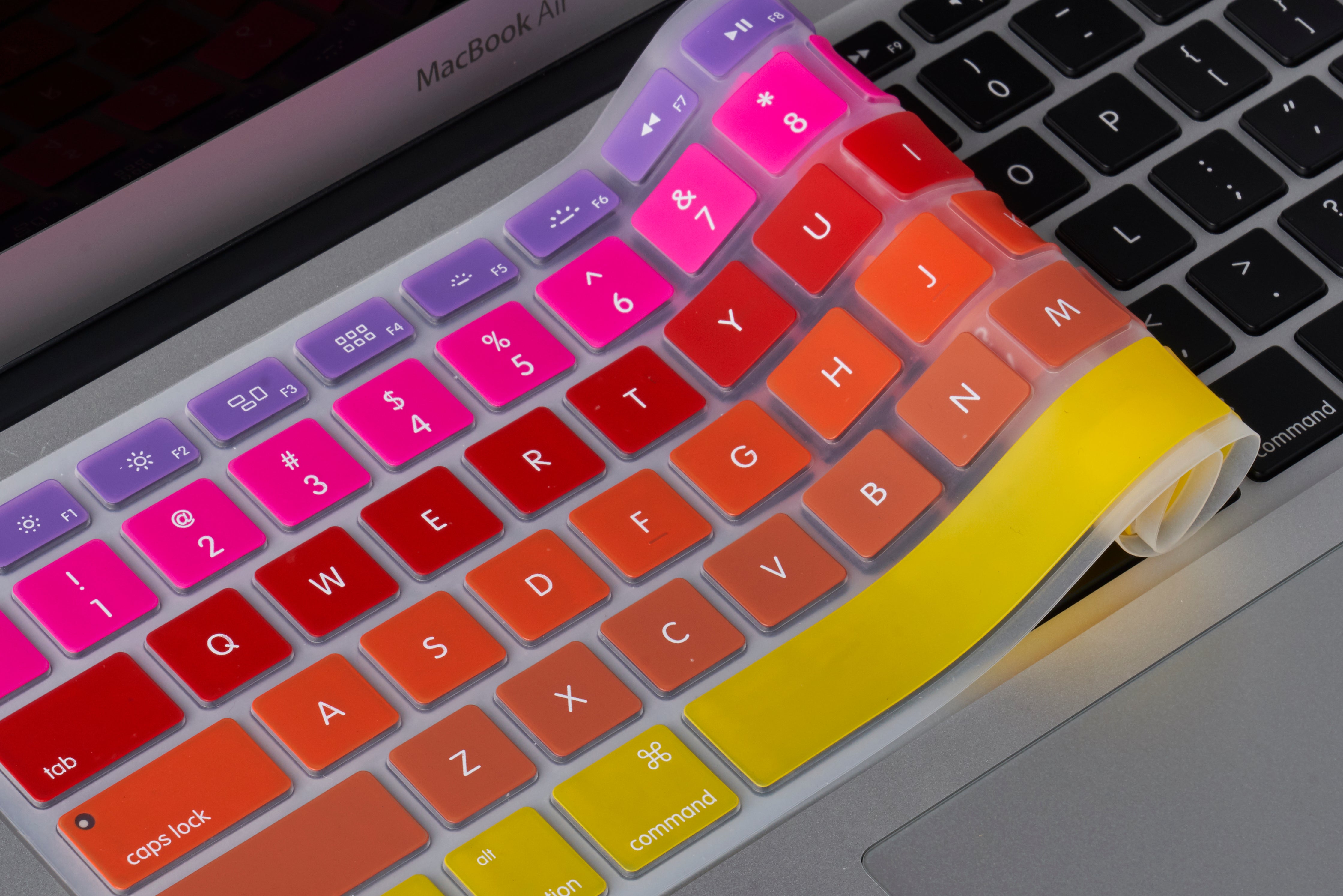 Latin Script Keyboard Cover Rainbow Keyboard Cover – Chic Geeks