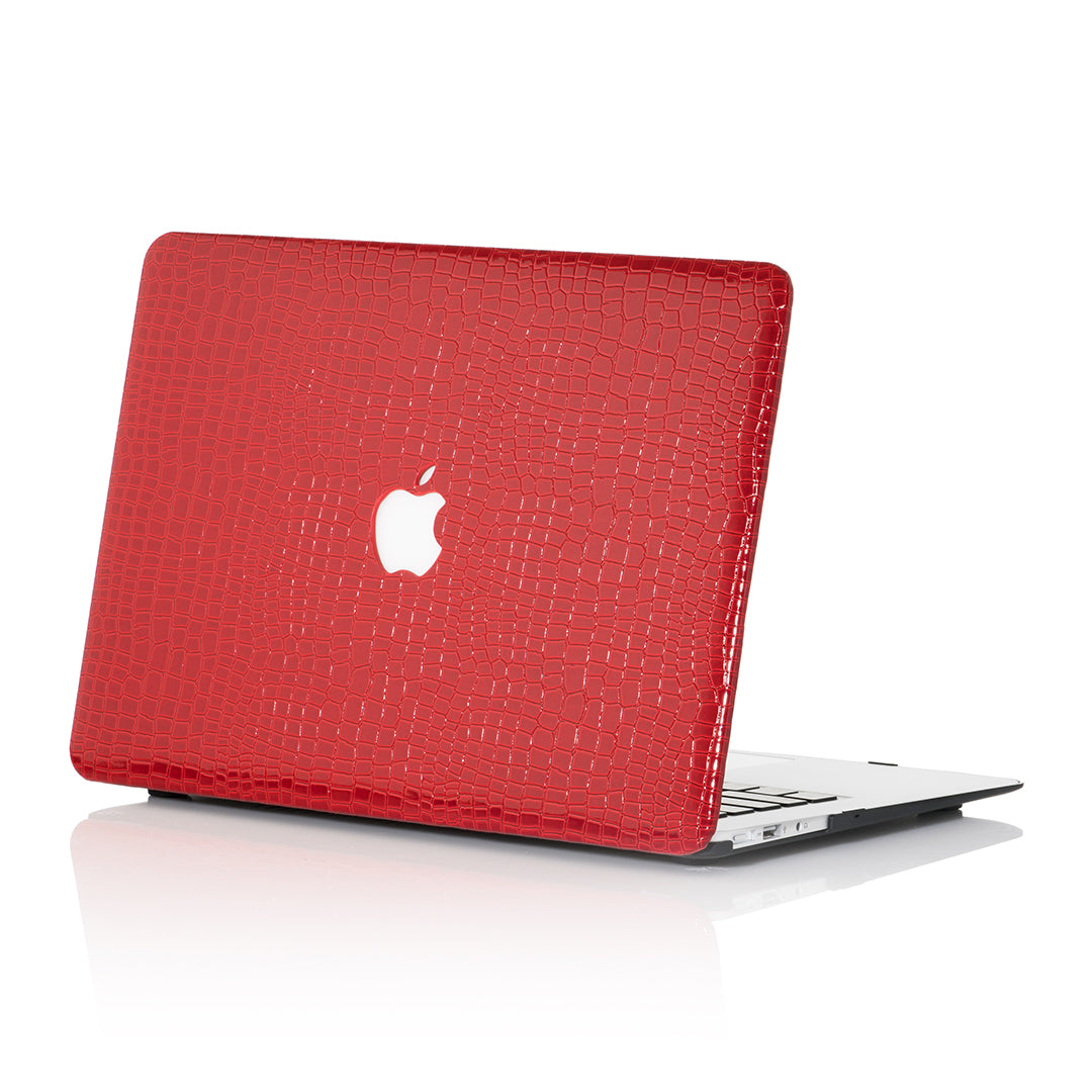 Red Faux Crocodile MacBook Case – Chic Geeks