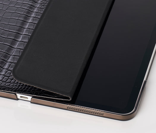 Black Faux Crocodile 12.9-inch iPad Pro Case