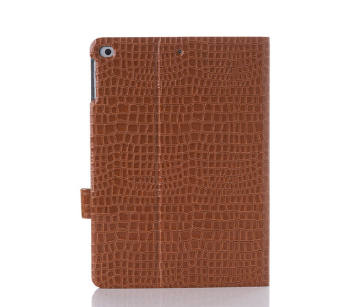 Brown Faux Crocodile iPad Case