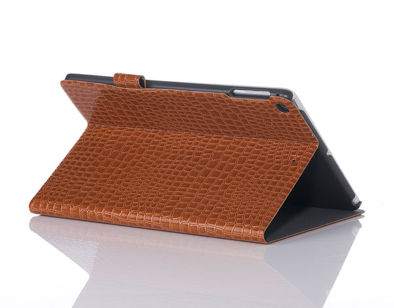 Brown Faux Crocodile iPad Case