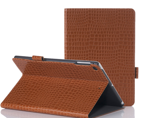 Brown Faux Crocodile iPad Case