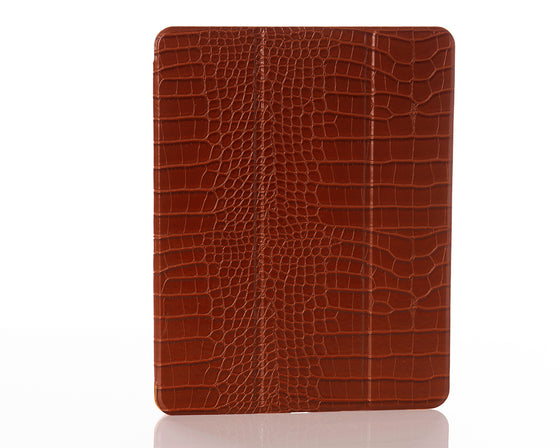 Cognac Faux Crocodile 12.9-inch iPad Pro Case