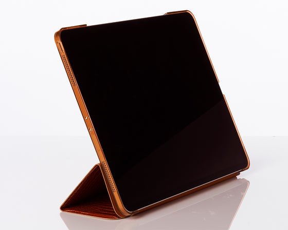 Cognac Faux Crocodile 12.9-inch iPad Pro Case