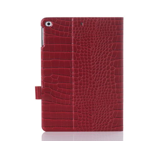Crimson Faux Crocodile iPad Case