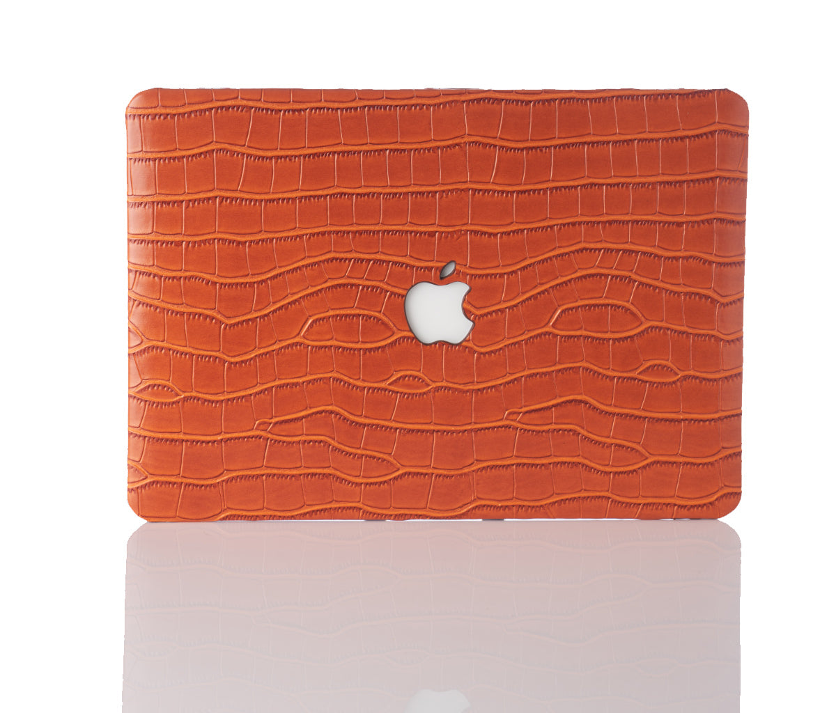 Mandarin Faux Crocodile MacBook Case
