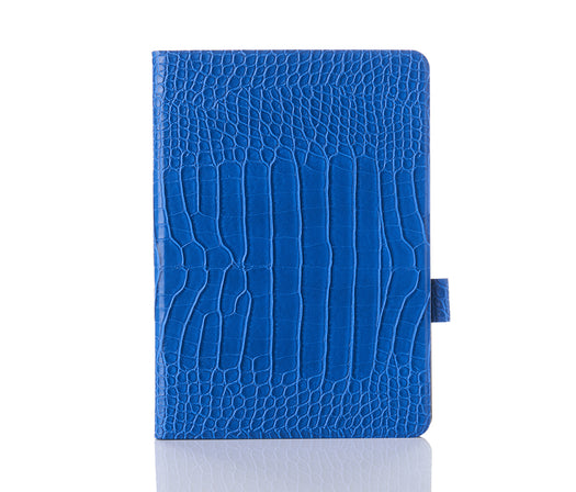 Cobalt Faux Crocodile iPad Case