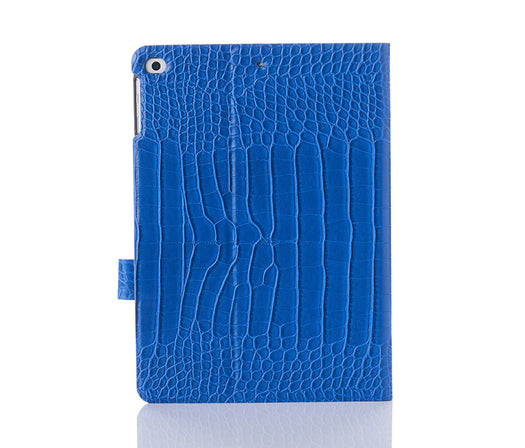 Cobalt Faux Crocodile iPad Case