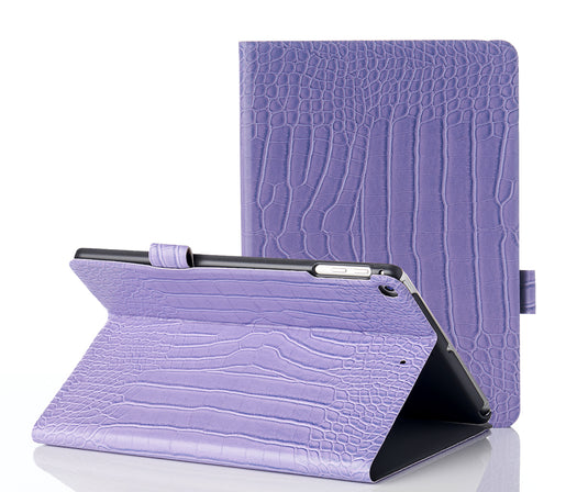 Lavender Faux Crocodile iPad Case