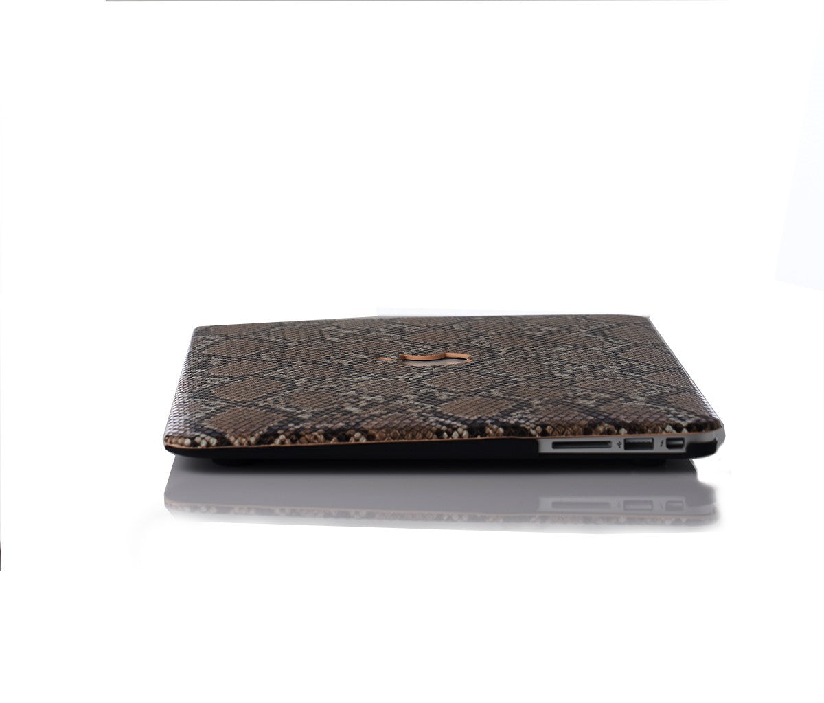 Chic Geeks Faux Snakeskin iPad Case - Brown Snakeskin